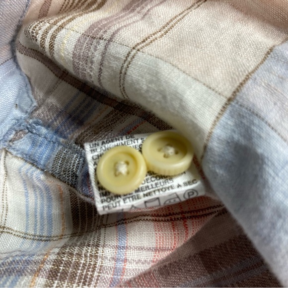 Tommy Bahama Shirt Men's XL Plaid Linen Button Lightweight Summer Casual Beach - Picture 11 of 14